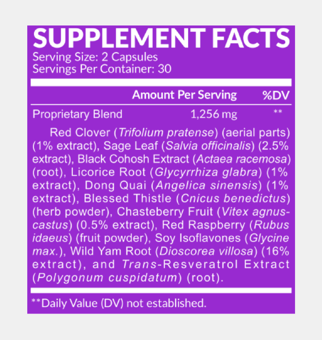 perimenopause & menopause supplements